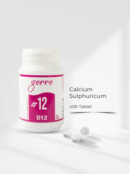 Zerre Schüssler Doku Tuzu No.12 - Calcium Sulfuricum 400 Tablet